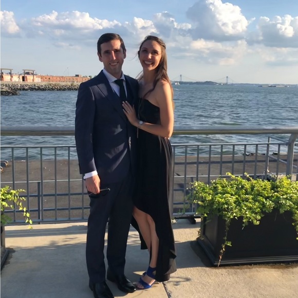 Strapless high low black dress - Picture 2 of 4